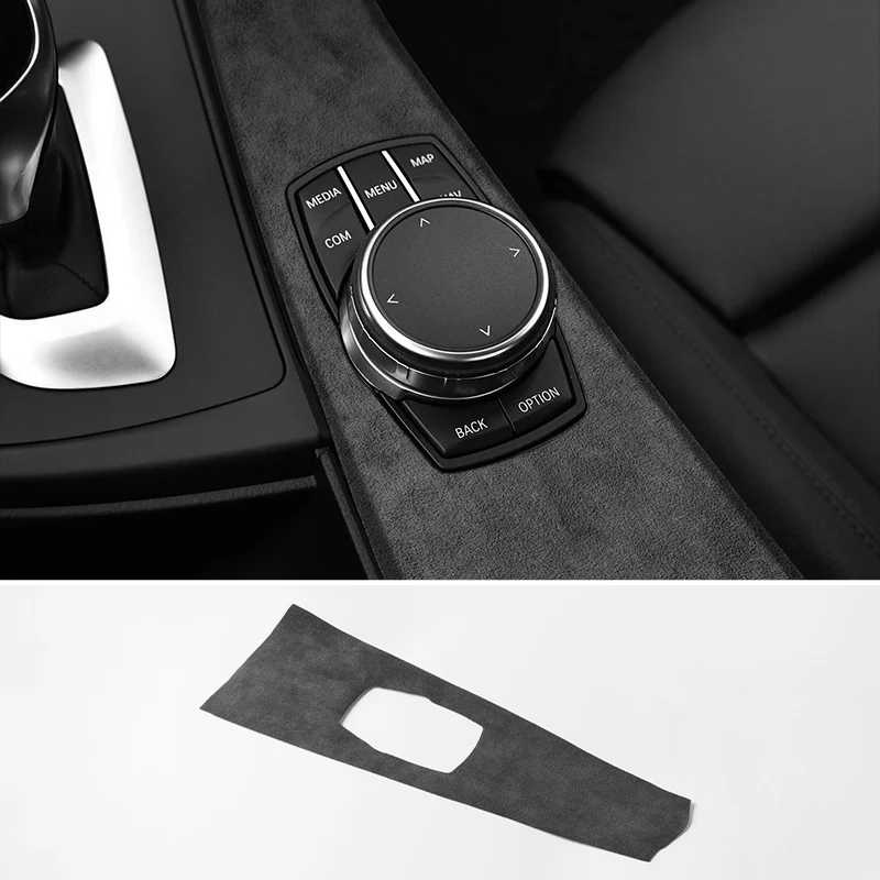 For BMW 4 Series F32 F33 F36 Center Console Multimedia Panel Trim Frame Sticker Car Interior Tuning Accessory Made of Alcantara - view 5