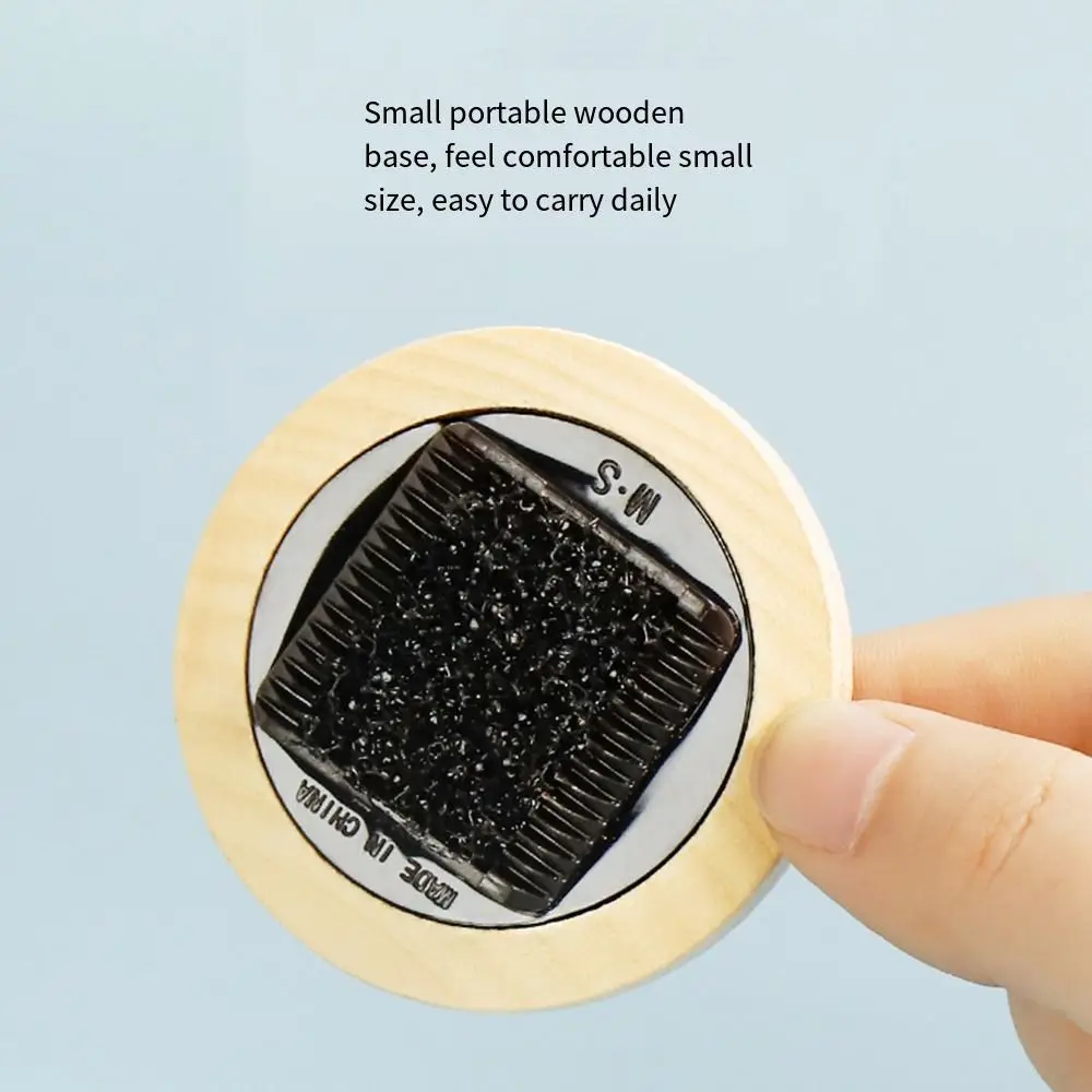 Black Violin Bow Hair Brush 5.9*5.9cm Round Violin Bow Tail Comb Durable DIY Erhu Bow Brush Stringed Instruments Accessories