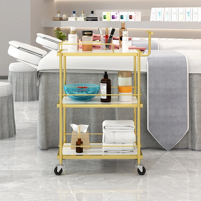 

Furniture for Beauty Salon Aesthetic Auxiliary Cart Trolley Hair Car Wheels Spa Commercial ﻿ trolley con ruedas Chair Trolly