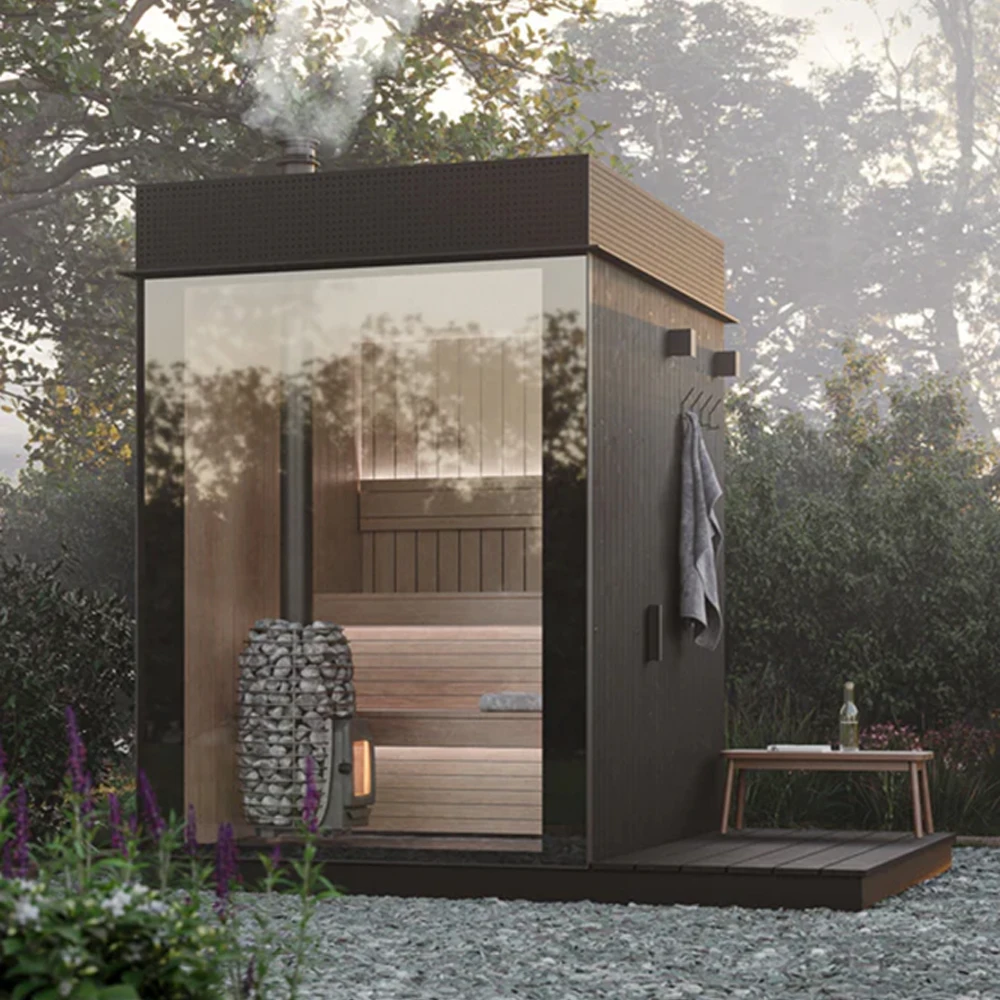 Jardín Sauna al aire libre Función de vapor seco Panel de control de relajación Compre ahora