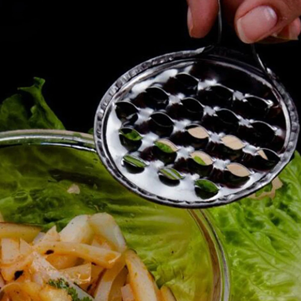 

12Pcs Cool Noodle Scraping Tool Stainless Steel Kitchen Scraper for Bean Jelly and Pastry Cutting Pi Making Chinese Pasta