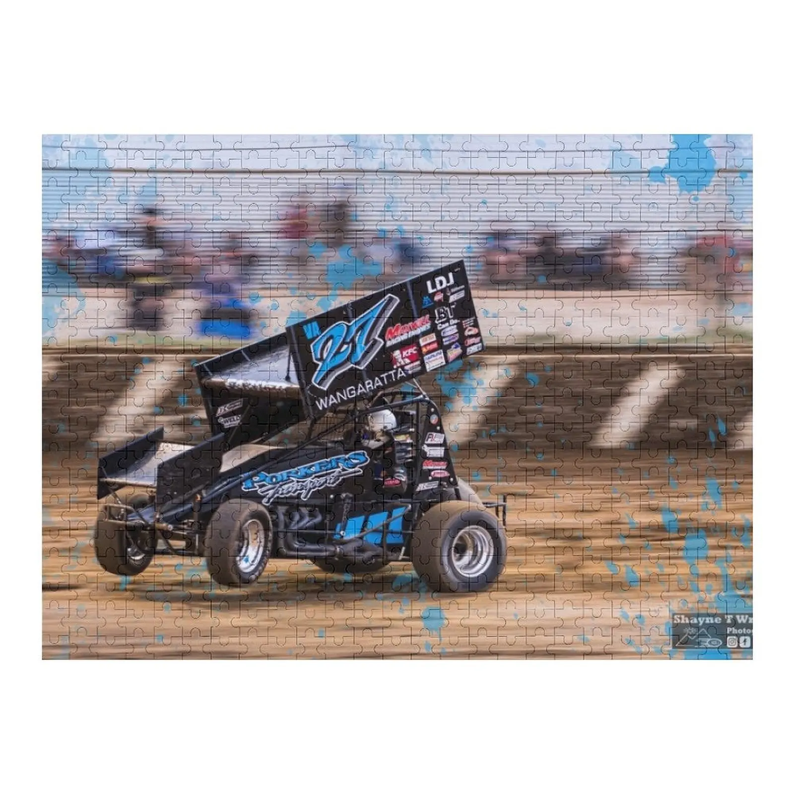 

Wheels up, arms up, let's go sprint car racing! Jigsaw Puzzle Woodens For Adults Personalize Puzzle