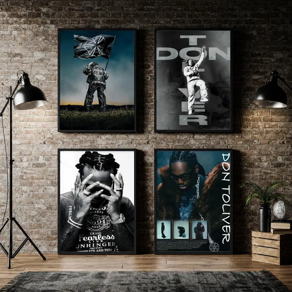 Rapper Don Toliver Hip Hop Poster Pvc HD Peel and Stick Modern poster Home Office Living Room Dining Room Wall Decor