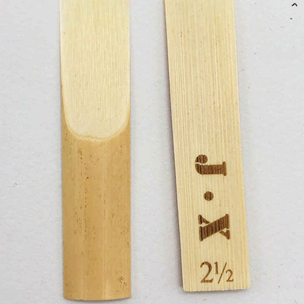 

10pcs Saxophone Reeds 2.5 Strength Alto Replacement Reeds For Musical Instrument Durable Lightweight Easy Install Crack