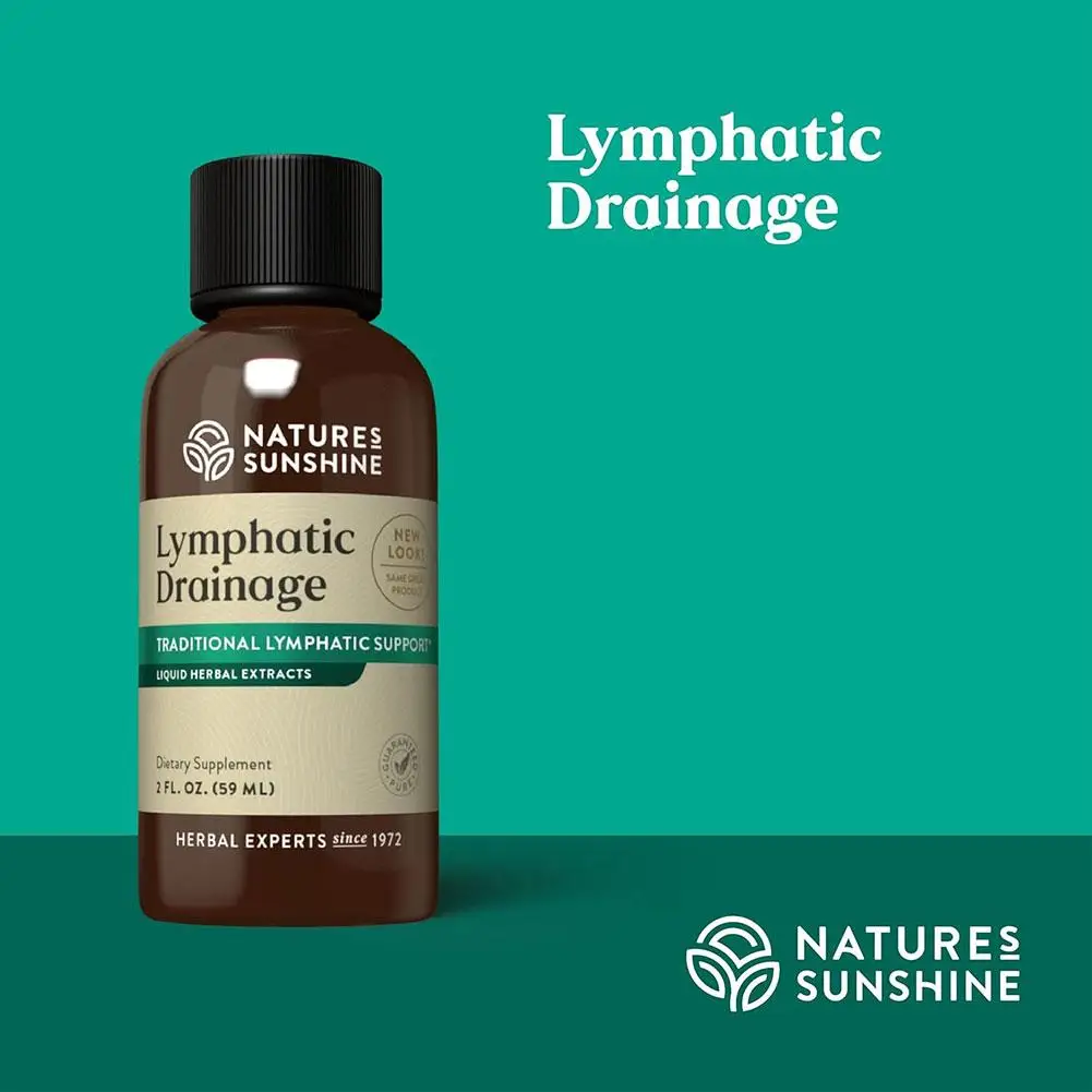 60ml Natures Sunshine Lymphatic Drainage - Traditional Lymphatic Supplement Natural Plant Portable Oral Liquid Daily Health Care