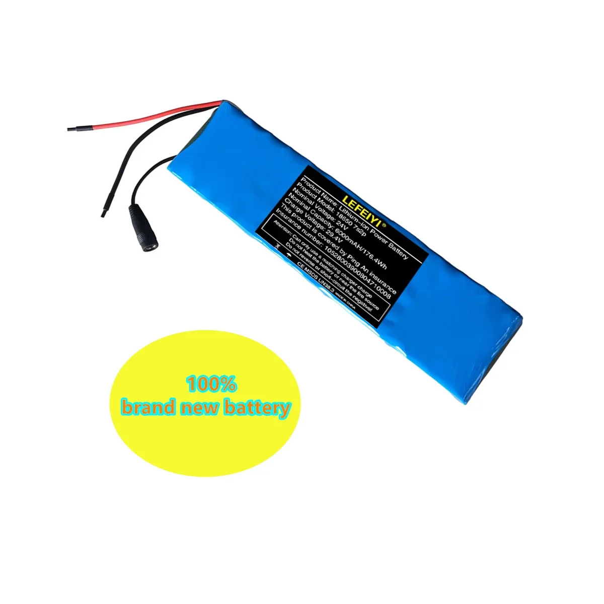 

24-29.4V 6Ah 7S2P 18650 Li-ion Rechargeable Battery Pack 29.4v 6000mAH for Electric Bicycle Moped Balancing Scooter