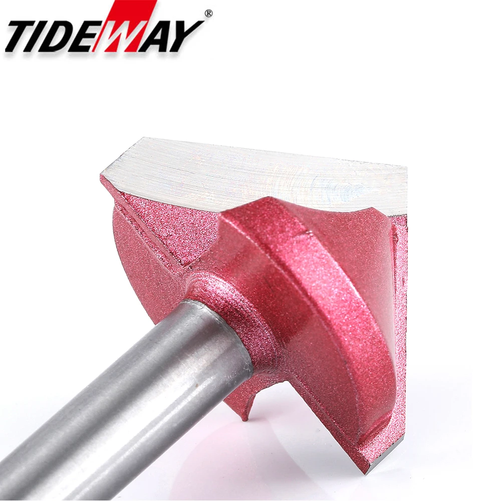 Tideway 8 مللي متر عرقوب فولت بت نك مطحنة القواطع راوتر بت للخشب التنغستن النجارة كربيد قاطعة المطحنة أدوات 60 90 120 deg