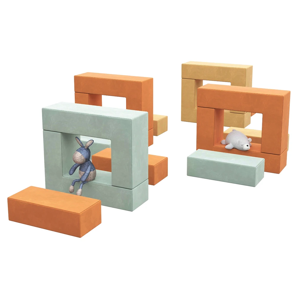 

Набор кушеток из 6 предметов, детский кушетка-пазл, скрывающий игровой диван для скалолазания и скольжения, гостиная, детская комната, искусственная кожа