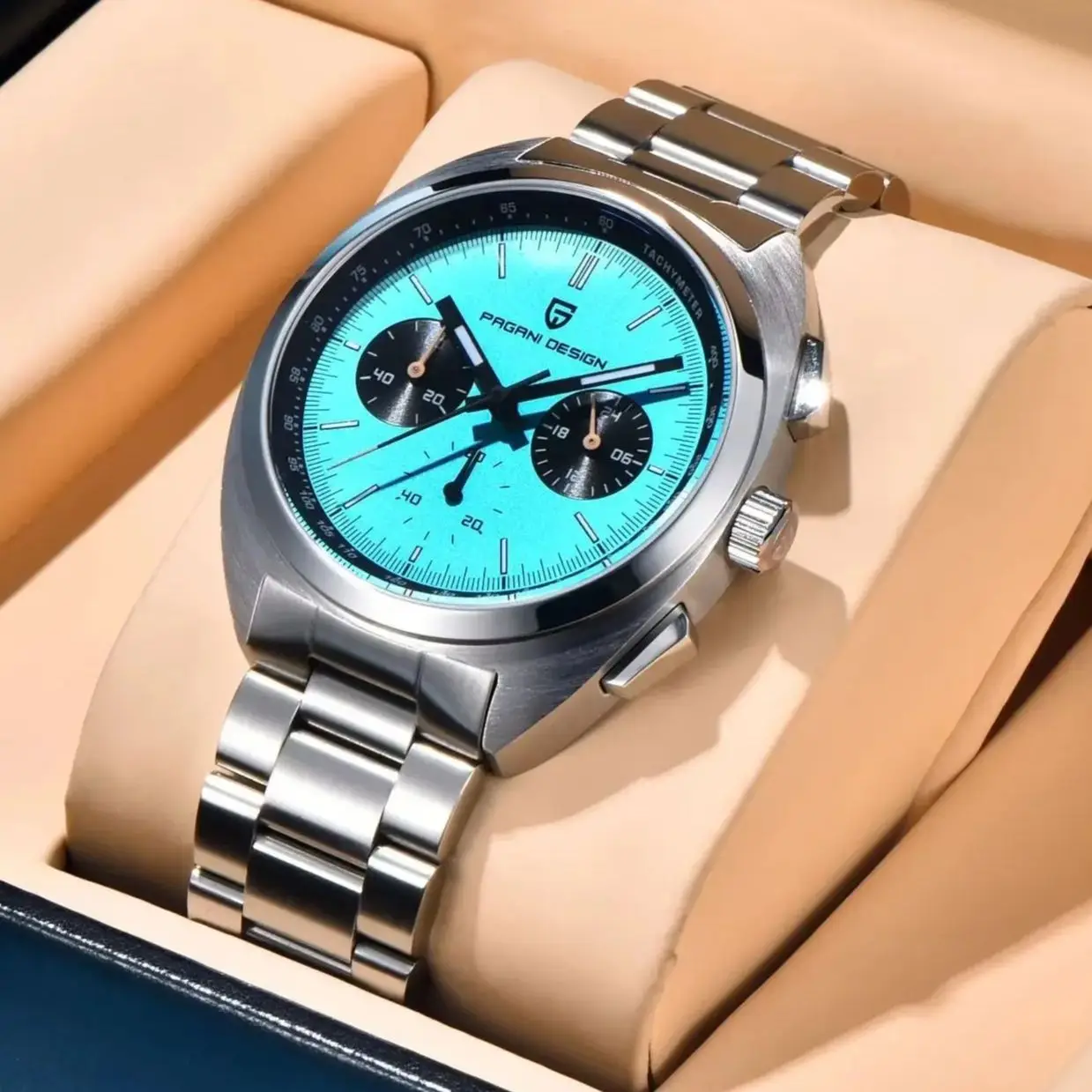 PAGANI DESIGN montres de course pour hommes chronographe de Sport montre à Quartz de luxe pour hommes montre-bracelet multifonctionnelle en acier inoxydable pour hommes