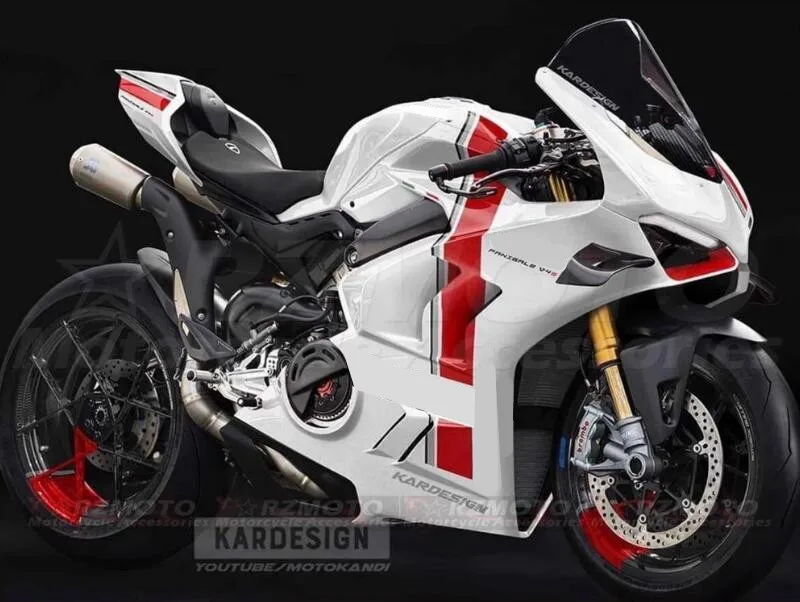 

Injection New ABS Whole Motorcycle Fairings Kit Fit For DUCATI PANIGALE V4 V4s 2023 2024 23 24 Bodywork set Custom White Red