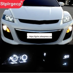 HochiTech For Mazda CX-7 2006-2012 Ultra Bright Day Light DRL CCFL Angel Eyes Demon Eyes Kit Warm White Ring Car-styling