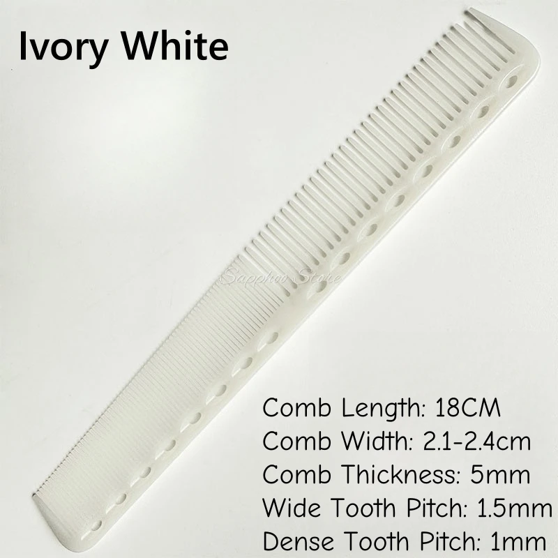 1PC 18cm Professionelle Friseur Haarschnitt Kamm Doppel Headed Anti Statische Hohe Temperatur Widerstand Salon Haar Styling Werkzeuge