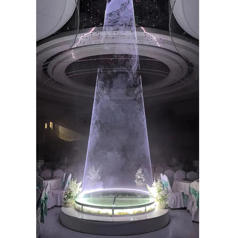 Jacmui-Full Color RGB Animação Laser Light, DJ Disco Show Projetor para Dream Wedding Event Cremony com Flight Case, 20W