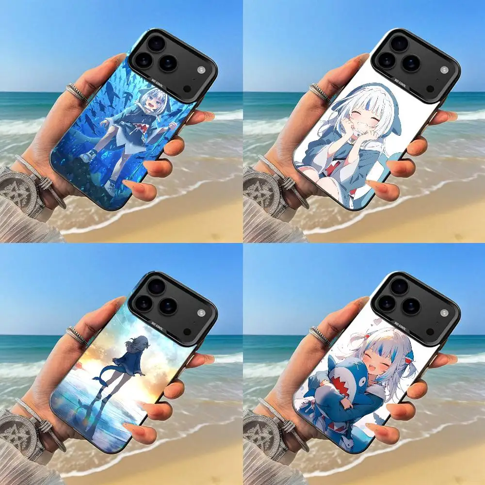 

Cute Girl gawr gura Phone Case Black case for iPhone17,16,15,14,13,12,Pro,Max,Plus,E,SE4,Air,Mini
