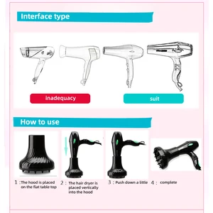 Universal Hair Dryer Accessory for Women, Long Diffuser of Curly Hair, Woody Hair, Straight Hair Tool, 3.5 cm to 5cm 12 Main Sales Dryer with Curl Diffuser - №8