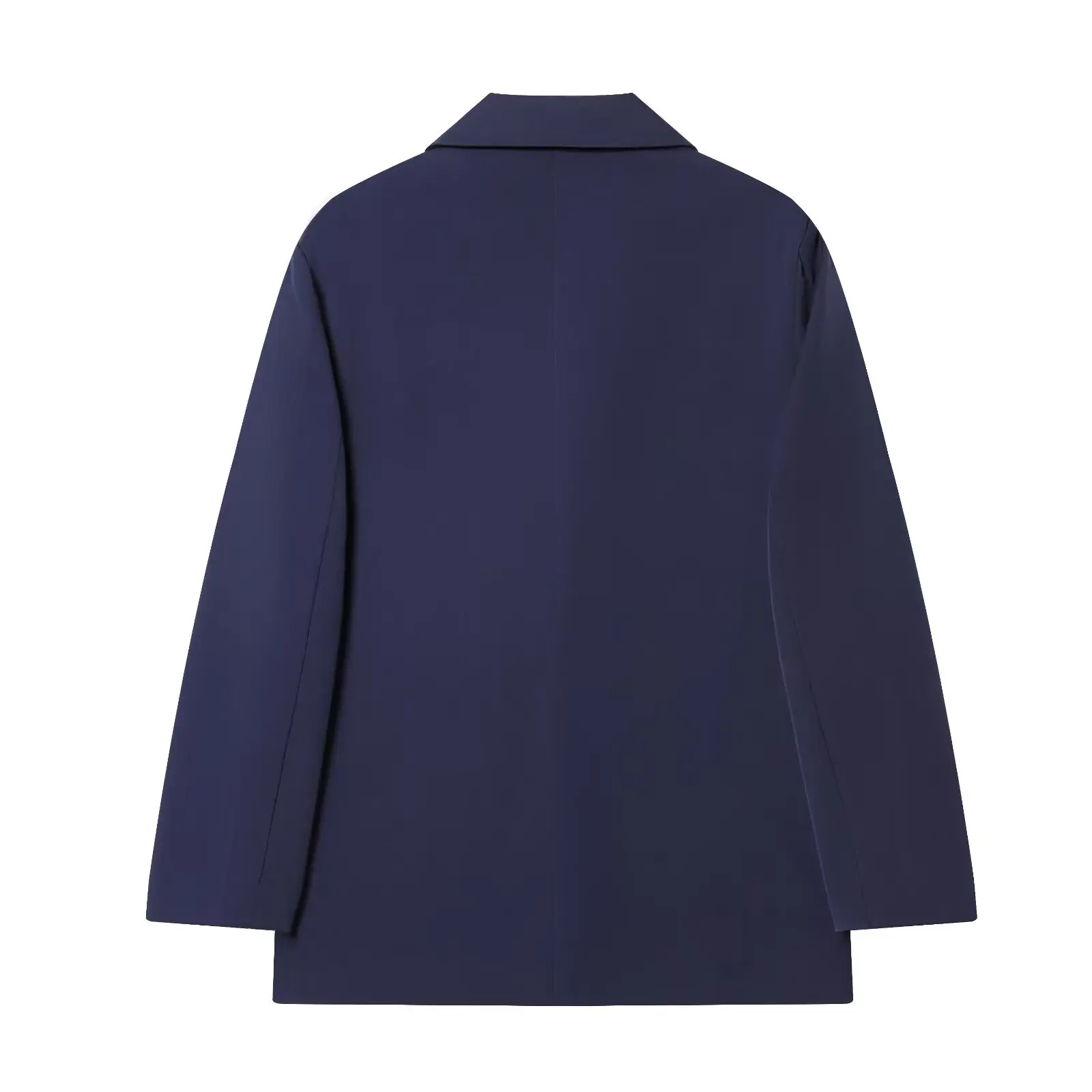 Modischer Damen-Blazer Büro-Dame Langarm Doppelreihiger Mittellanger Casual-Anzug Mantel Elegante Schlichte Stilvolle Oberbekleidung – Detail 3
