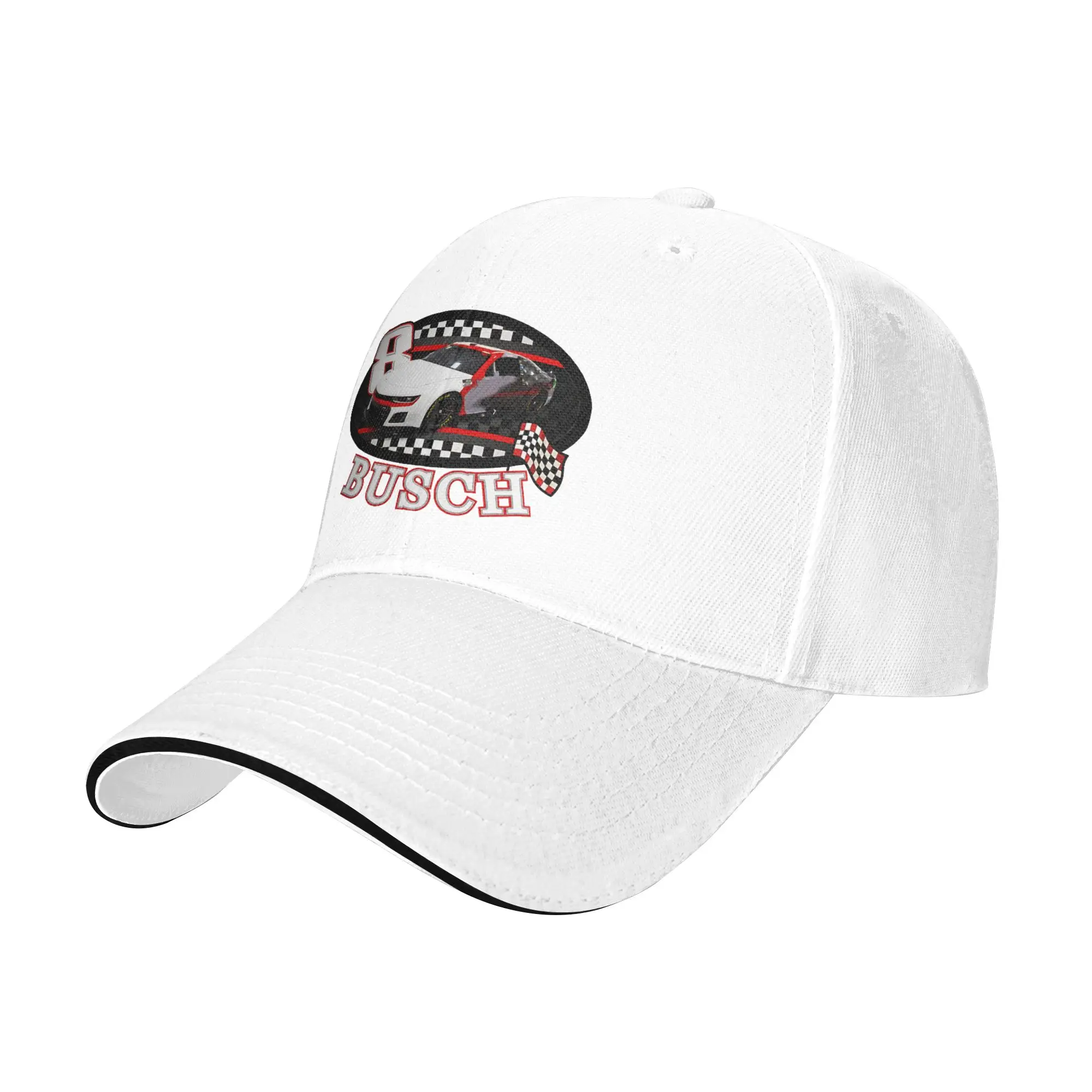 Kyle Busch Rip 1985-2026 Baseball Caps Retro Number 8 Sandwich Hat Unisex Style Polyester Hats Cap Outdoor