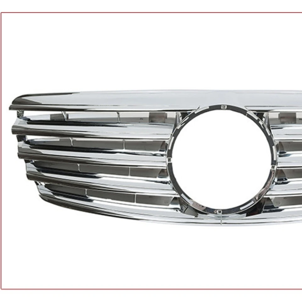 Chrome Front Hood Kidney Grille Grill With  Moulding Grills For Mercedes Benz E-CLASS W211 CL  02-06