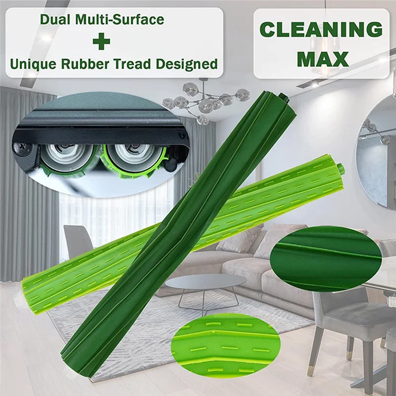 Комплект резиновых роликовых щеток T71C для iRobot Roomba S9 (9150) S9 + S9 Plus (9550) запасные части для робота-пылесоса