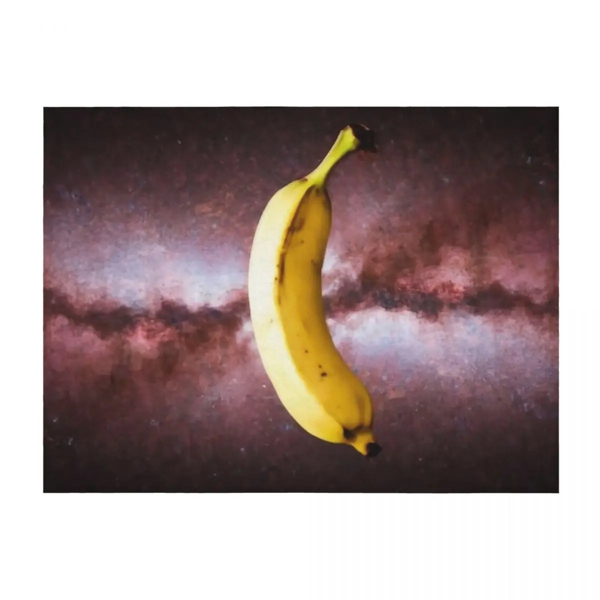 

Giant banana in space Throw Blanket For Sofa Thin Giant Sofa Quilt Bed Fashionable Blankets