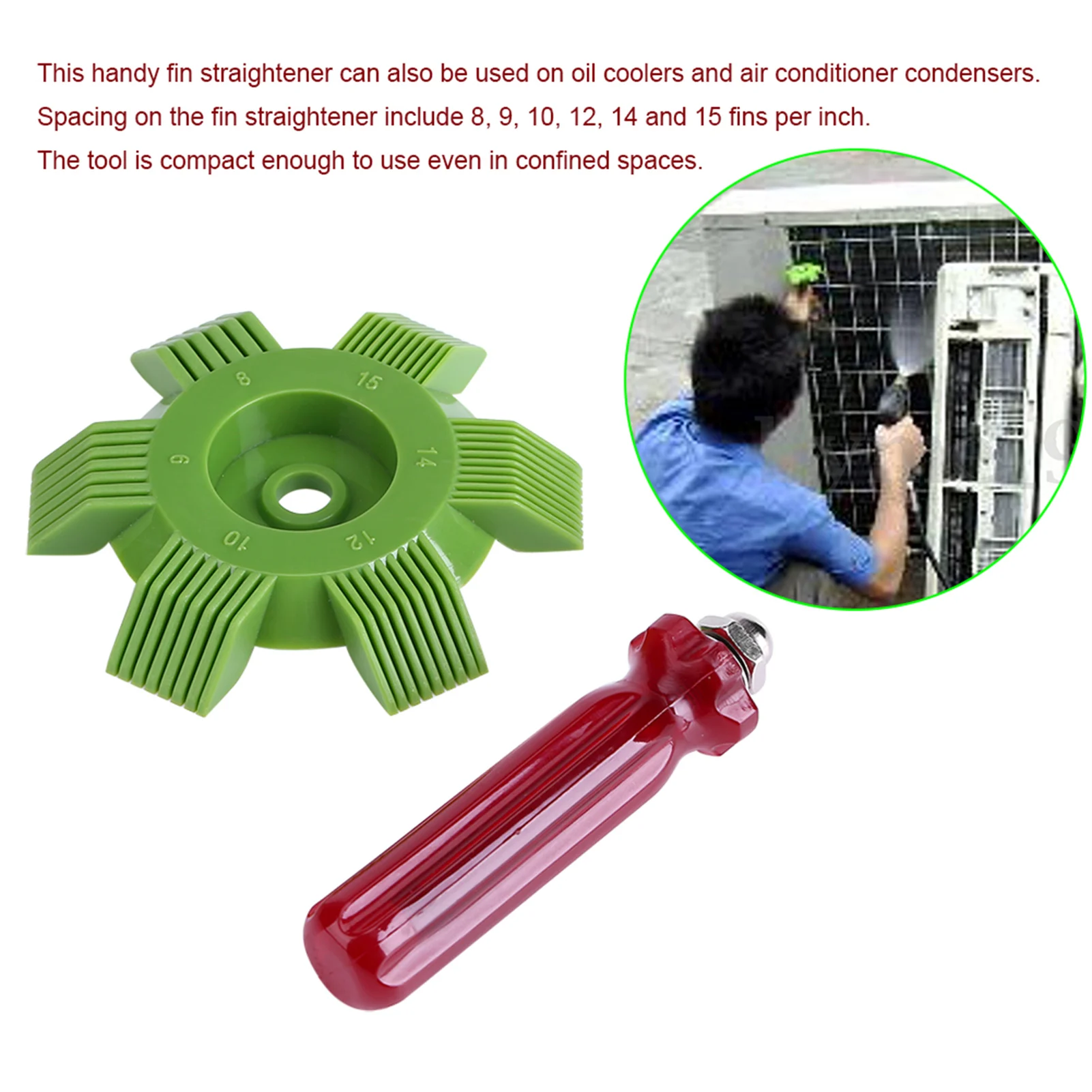 Air Conditioning Condenser Cooling Brush Evaporator Tool Car Automotive A/C Refrigeration Tool Evaporator Comb Straightener Rake