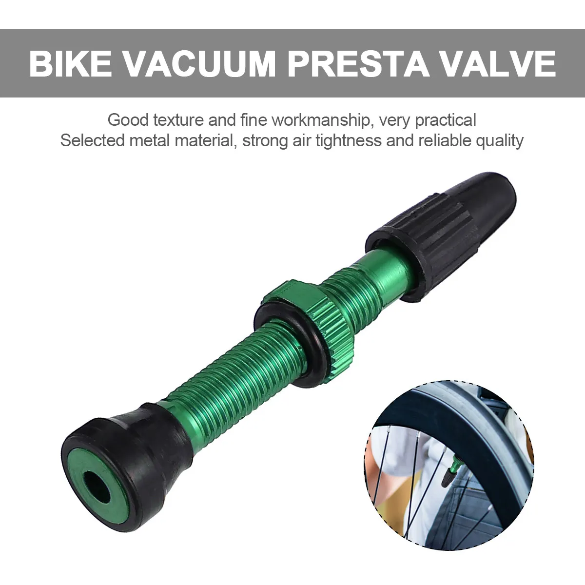 

1Pcs Valve Bike Vacuum Tubeless Air Inflating Blue 40Mm Mountain Cycling Tire Parts Accessories Inflating Valve