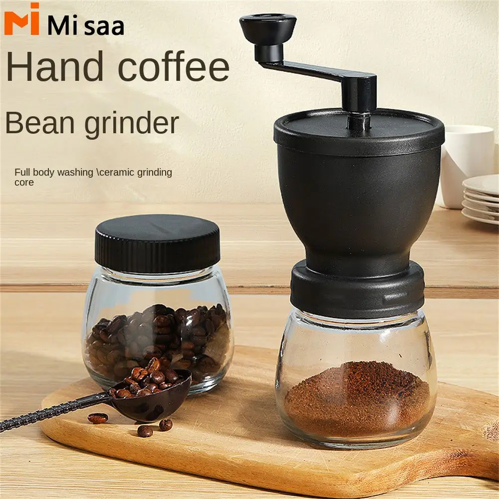 Hand Crusher Usb Charging Adjustable Settings Portable Professional Coffee Accessories Burr Mill With Ceramic Burr Glass Grinder