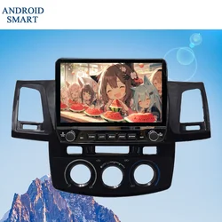 Car Auto Radio Android 14 8G Ram For Toyota Fortuner Hilux Revo 2005 - 2014 Multimedia Head Unit 2 Din DVD Tape Recorder 4G Lte
