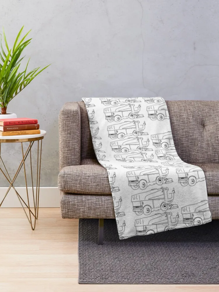 zamboni print Throw Blanket giant sofa blanket blanket with well thick king wool blankets sofas of knitted decoration flannel