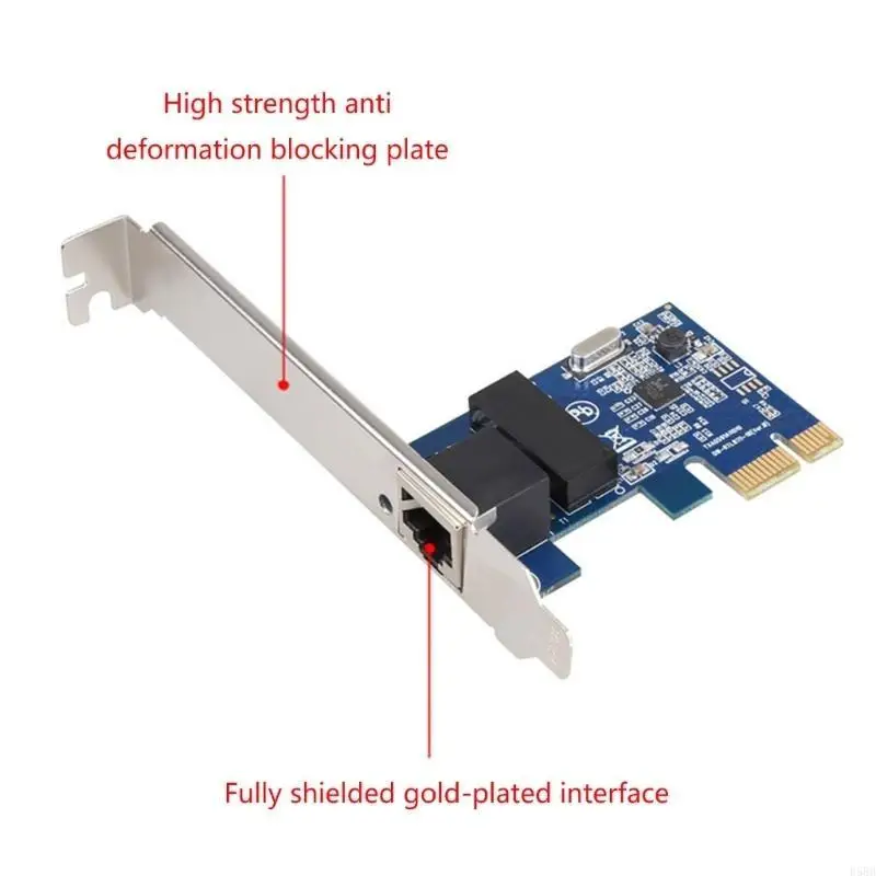 D5BB Gigabit PCIe Ethernet Card Rtl8111H Chip RJ45 LAN PORT PCIE 1X Установка.