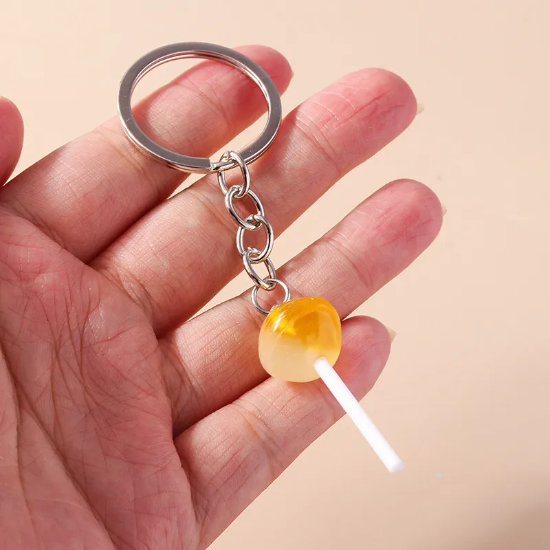 Aihua 40 Farben Süße Süßigkeiten Lutscher Schlüsselanhänger Nachahmung Lebensmittel Zucker Schlüsselanhänger Frauen Mädchen Tasche Anhänger Schmuck Geburtstagsgeschenke – Detail 34