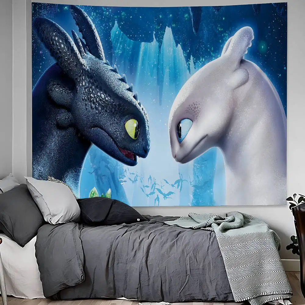 كيفية تدريب التنين الخاص بك اللطيف 2025 معلقة البوهيمي نسيج الهندي بوذا الجدار الديكور السحر البوهيمي الجدار الشنق