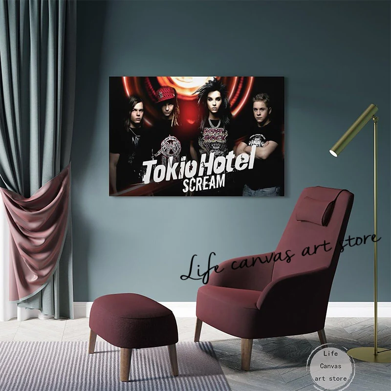 ملصق فني لألبوم الفنادق من Tokio كلاسيكي ، وعصبة على شكل إنسان ، وموسيقى ، وسلسلة Civer ، ولوحة قماشية ، وطباعة حائط ، وصورة ، وغرفة معيشة ، وديكور منزلي #3
