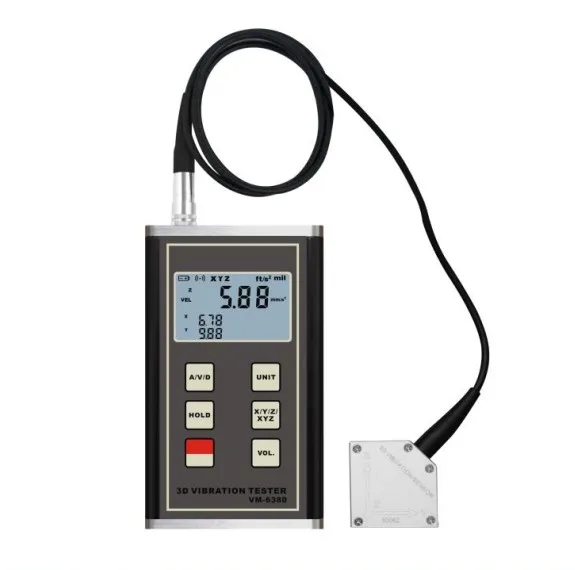 

VM-6380 3D Vibration Testing Equipment Accelerometer with sensor Portable Vibration Meter