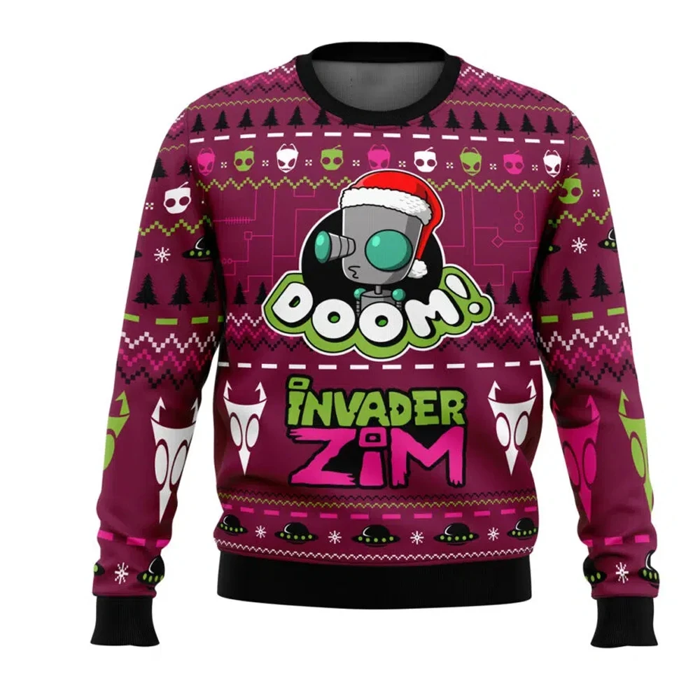 الموت v2 لعبة 2026 جديد عصري عيد ميلاد سعيد قبيح هدية الكريسماس الكرتون أنيمي الرجال والنساء هوديس #4