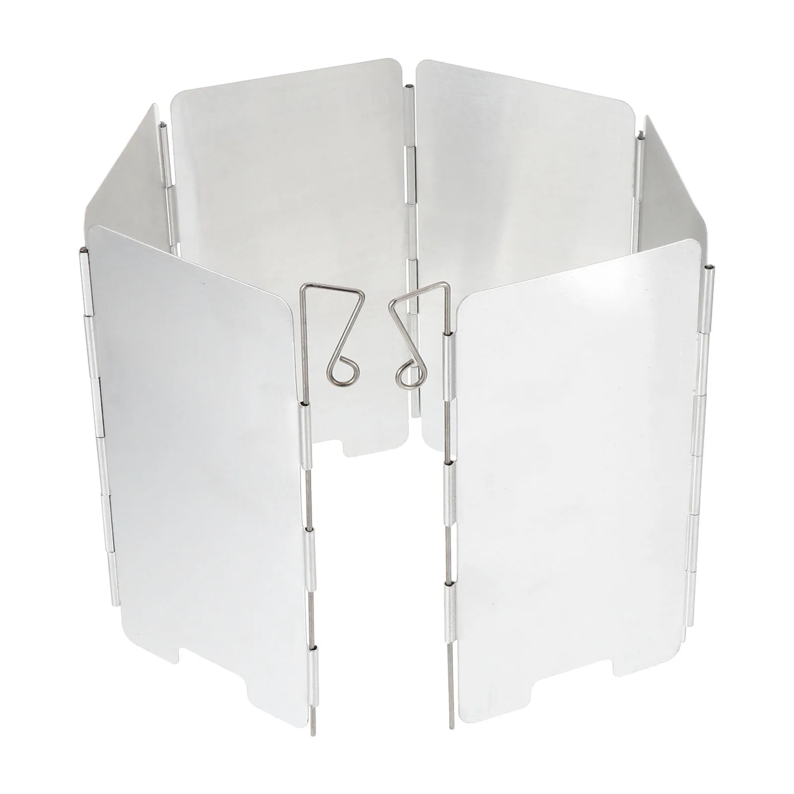 

1Set Aluminum Alloy Outdoor Folding Stove Windscreen Adjustable Camp Stove Wind Shield Lightweight Camping Supplies Bbq