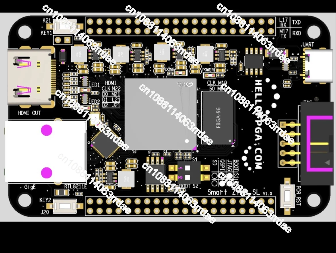 Xilinx FPGA ZYNQ 7020 Minimum System Board Development Board