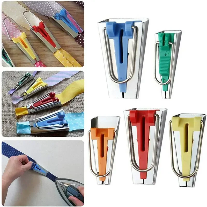 

1PC DIY Fabric Bias Tape Maker Tool Sewing Quilting Bias Binding Maker Tape 6/9/12/18/25mm for DIY Sewing Quilting Binding Tool