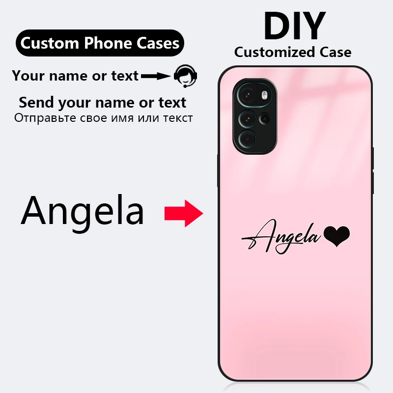 Glass Custom Name Case For Vivo Y75 Y52 Y72 Y67 Y66 Y55 Y50 Y30 Y35 Y22 Y53S Y31 Y21 Y30i DIY Design Soft Silicone Phone Cover