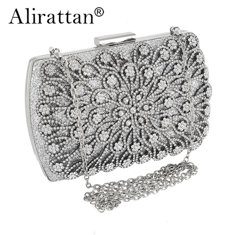 

Alirattan Ladies Clutch 2024 New Dinner Bags for Women Diamonds Banquet Shoulder Dress Evening Bag Bolsa Feminina