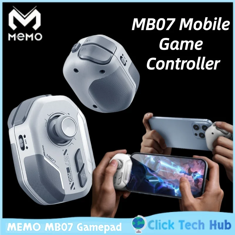 

MEMO MB07 Wireless Mobile Game Controller Pro Max Hall Effect Joystick Mechanical Trigger Single Sided For Android ISO Ggamepad