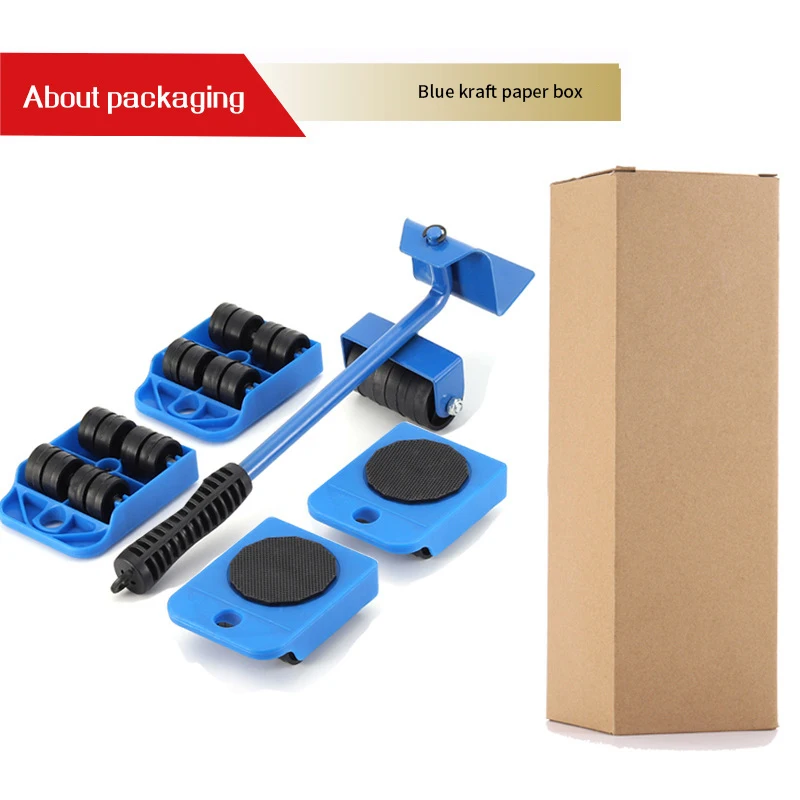 Professional Furniture Transport Lifter Tool Set Heavy Duty Stuffs Moving Hand Tools Set Furniture Mover Wheel Bar Roller Device