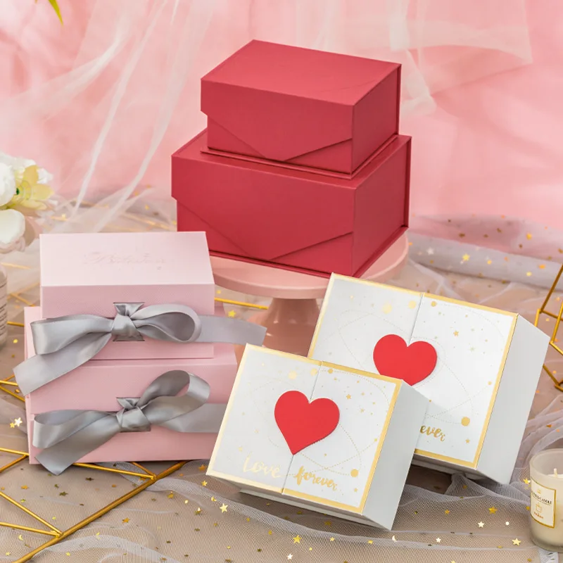 1pcs Gift Box Packaging Envelope Shape Wedding Gift Candy Box DIY Favors Birthday Party Christmas Jelwery Decoration