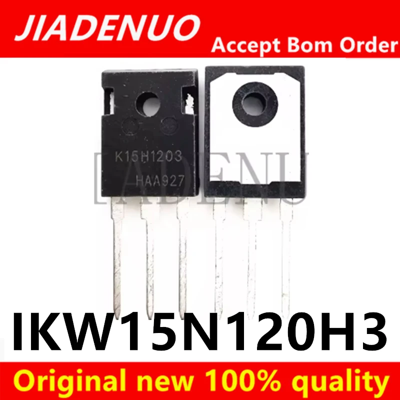 (2-5pcs)100% original New IKW15N120H3 K15H1203 TO-247 Chipset