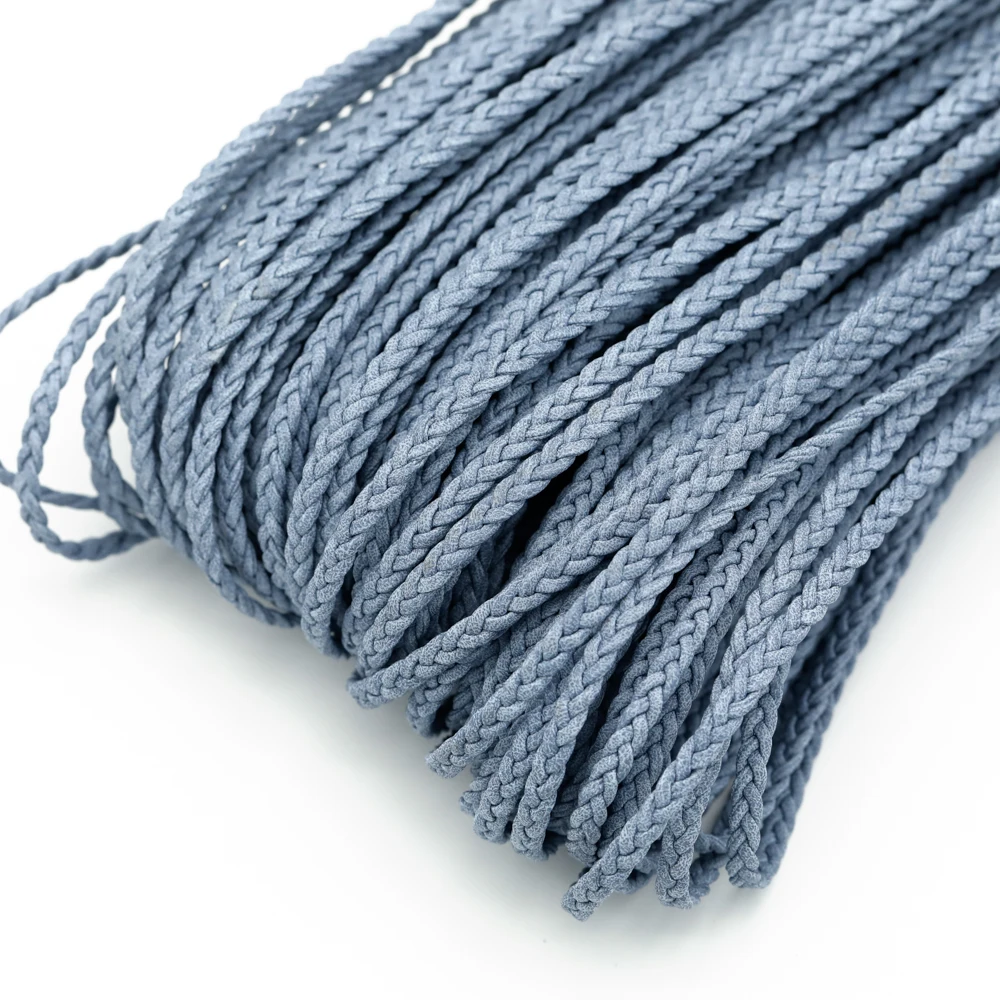 2 Meter bunte geflochtene PU-Lederschnur, 4 mm flache Kunstlederschnur für DIY-Halsketten, Armbänder und Schmuckherstellung – Detail 5
