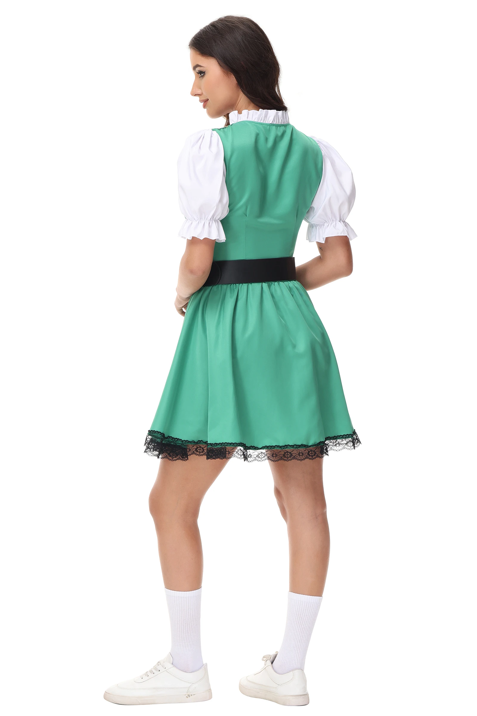 Halloween st. patrick's day irisches glückliches klee kobold paar kostüm deutschland oktoberfest bayerisches bier mädchen mädchen mädchen cosplay kleid