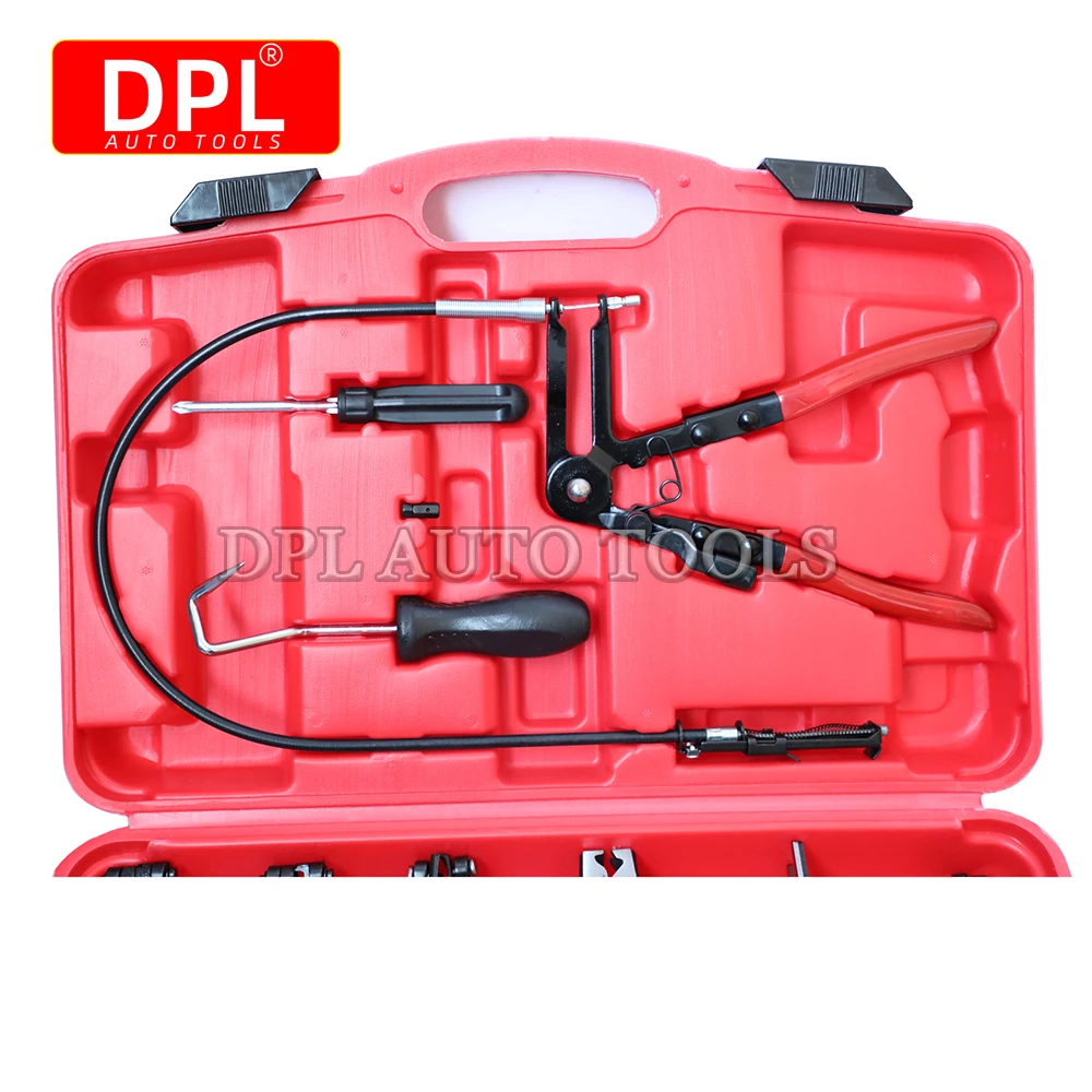 9Pcs Hose Clamp Ring Plier Clip Set Flexible Cable Plier Swivel Jaw Tool Remover Auto Hand Tool Set