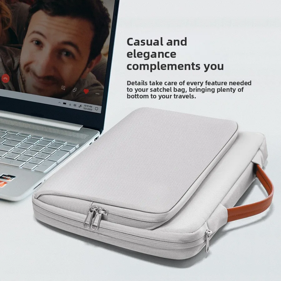 Laptop Sleeve Bag 13 14.2 15 16 Inch Notebook Pouch For Macbook HP Dell Acer Shockproof Computer Briefcase Travel Business Case