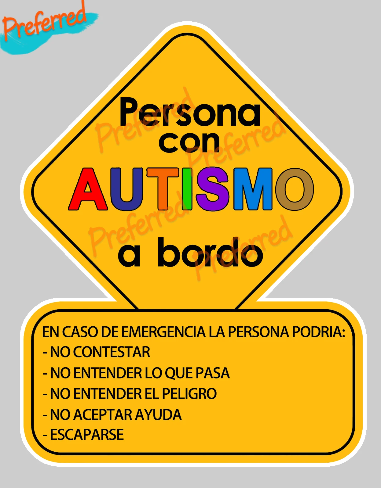 Spaans Letreroauto Autismo, Kind Op De Boot, Baby In De Auto, decal Laptop Helm Kofferbak Muur Vinyl Auto Sticker