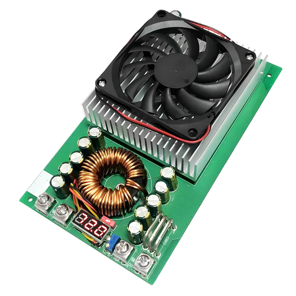 스텝 다운 모듈, 조정 가능한 전압 조정기 모듈, DC-DC 안정화 전원 공급 장치, 벅 컨버터, 1500W, 50A DC25-90V, 2.5-60V